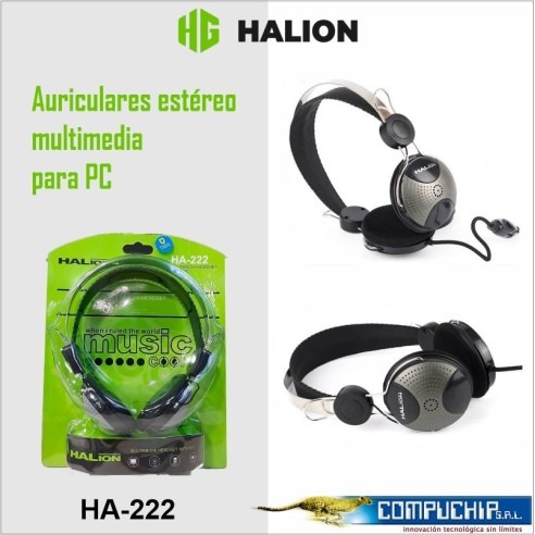 AUDIFONO CON MICROFONO PARA PC Y LAPTOP HA-222 HALION
