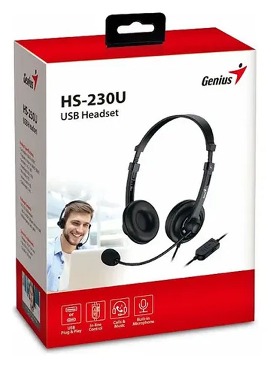 [21451] AUDIFONO USB MUTE HS-230U GENIUS