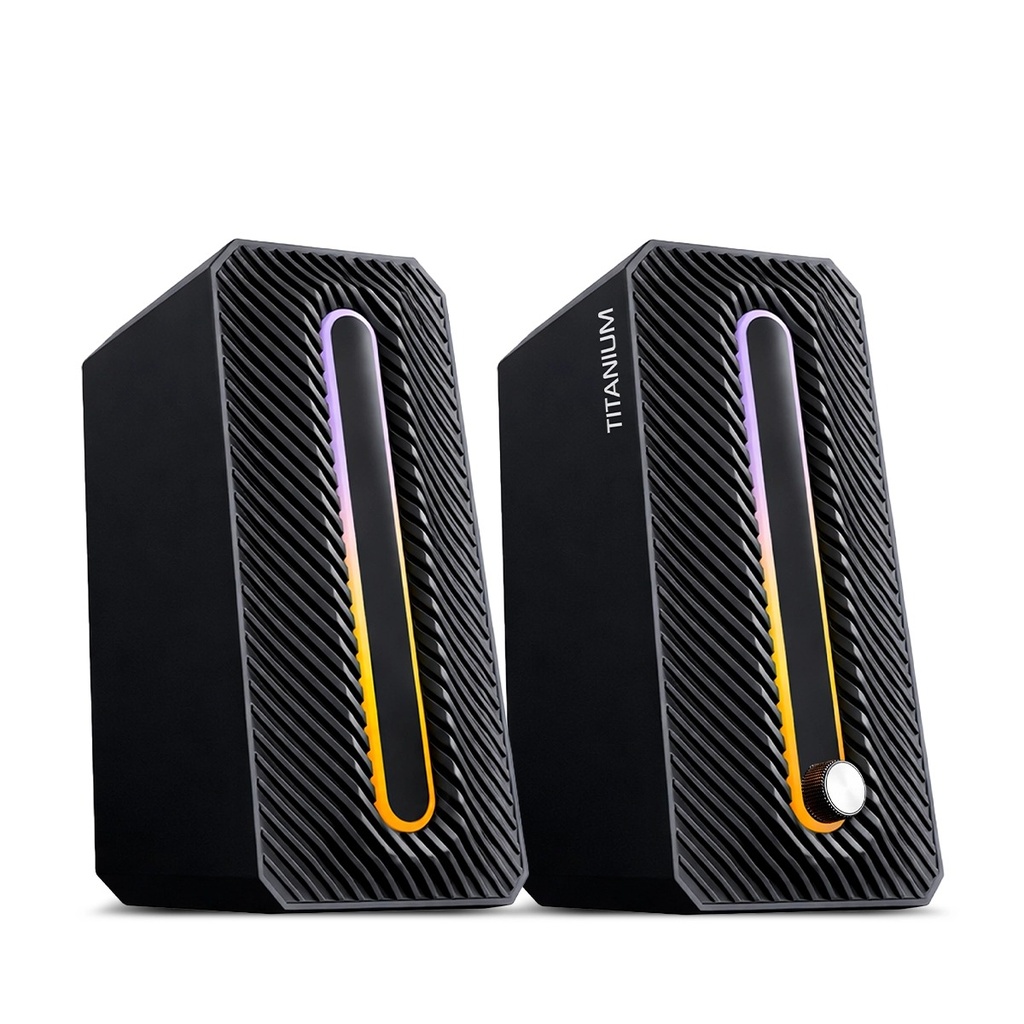 PARLANTE 2.0 MIC S312 TITANIUM MICRONICS