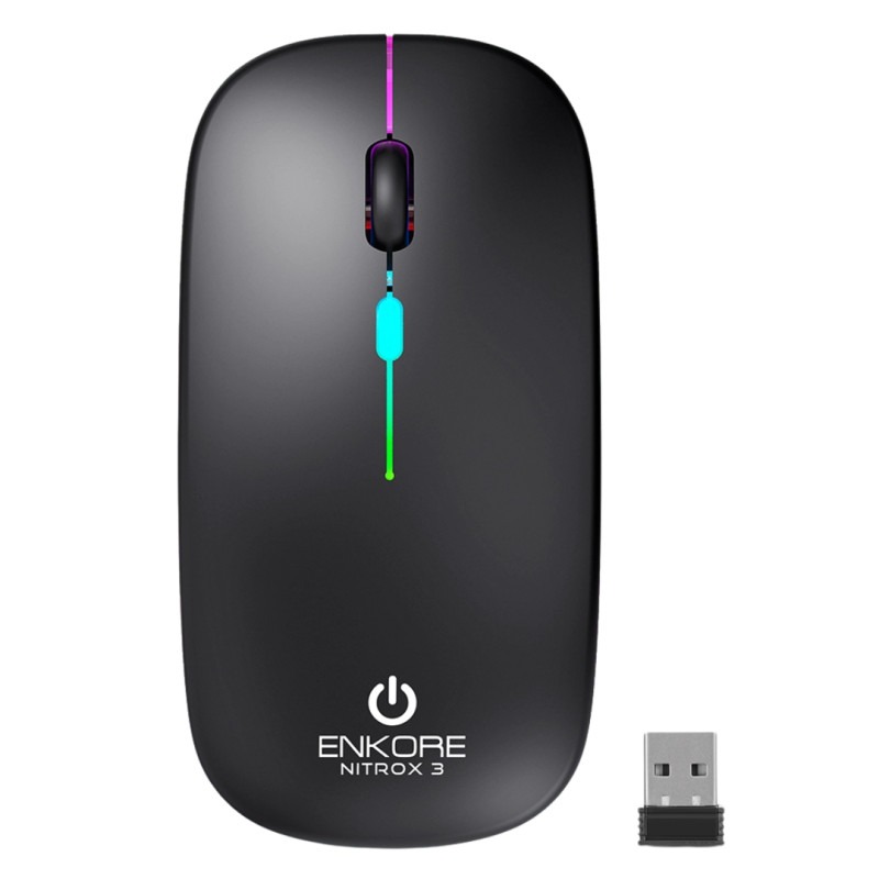 [21496] MOUSE WIFI +BT RECARGABLE ENK M205 NITROX ENKORE