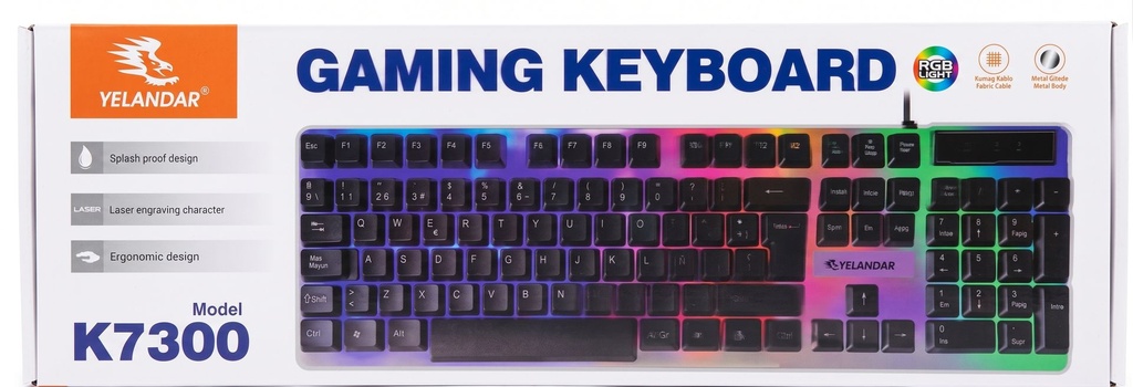 [20715] TECLADO GAMER K7300 YELANDAR