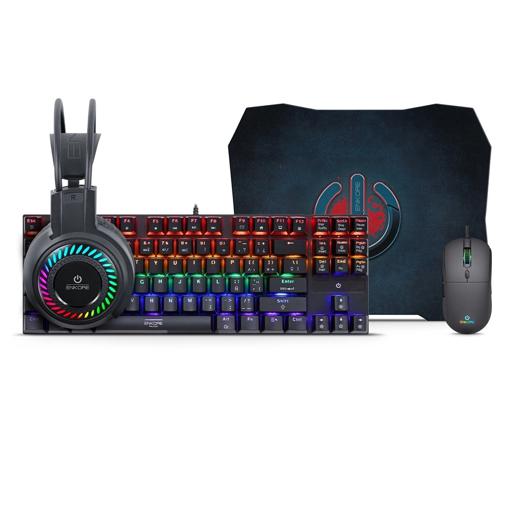 KIT GAMER MECANICO 4 EN 1 ENTG2000-4 FALCON ENKORE