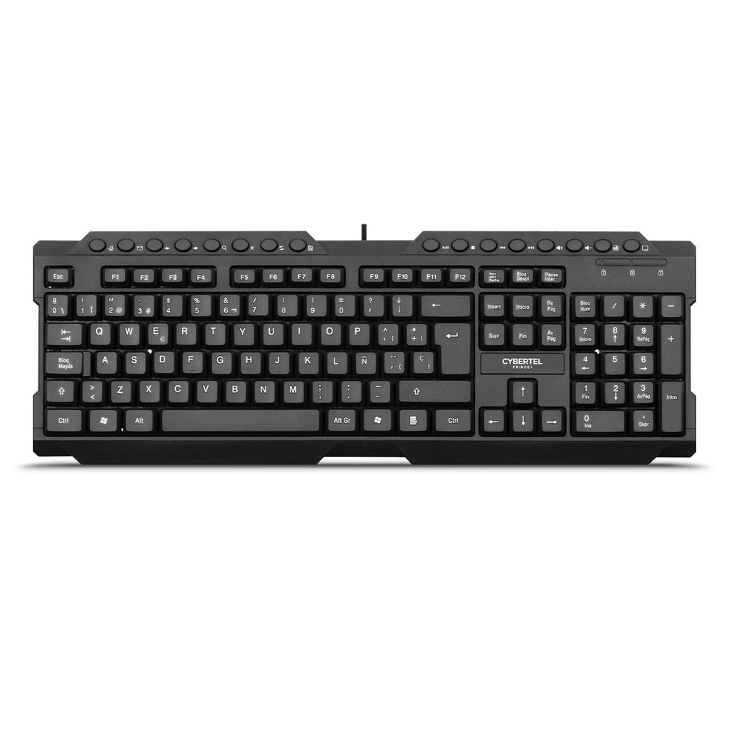TECLADO MULTIMEDIA CYB K212 PRINCE CYBERTEL