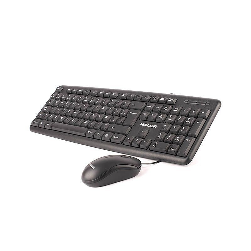 [20995] KIT TECLADO + MOUSE HA-K420C HALION
