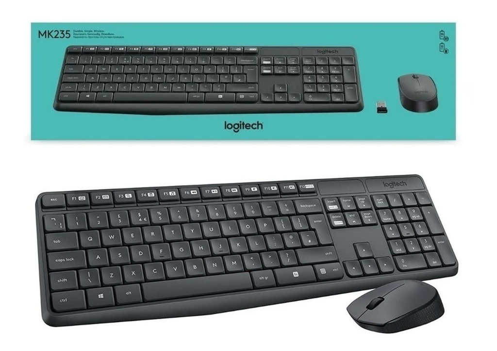 KIT TECLADO + MOUSE MK235 INL LOGITECH