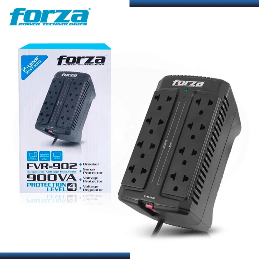 [20509] ESTABILIZADOR 900VA 8T FVR-902 FORZA