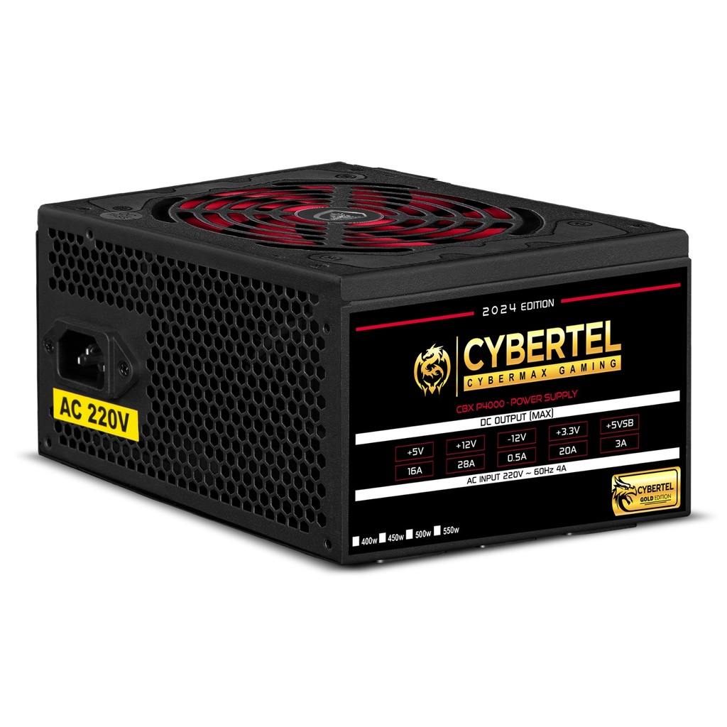 [20275] FUENTE DE PODER ATX REAL 400W CBX P4000 CYBERTEL