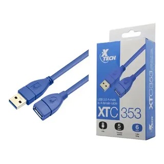 [21100] CABLE EXTENSION USB 3.0 1.80M XTC 353 XTECH