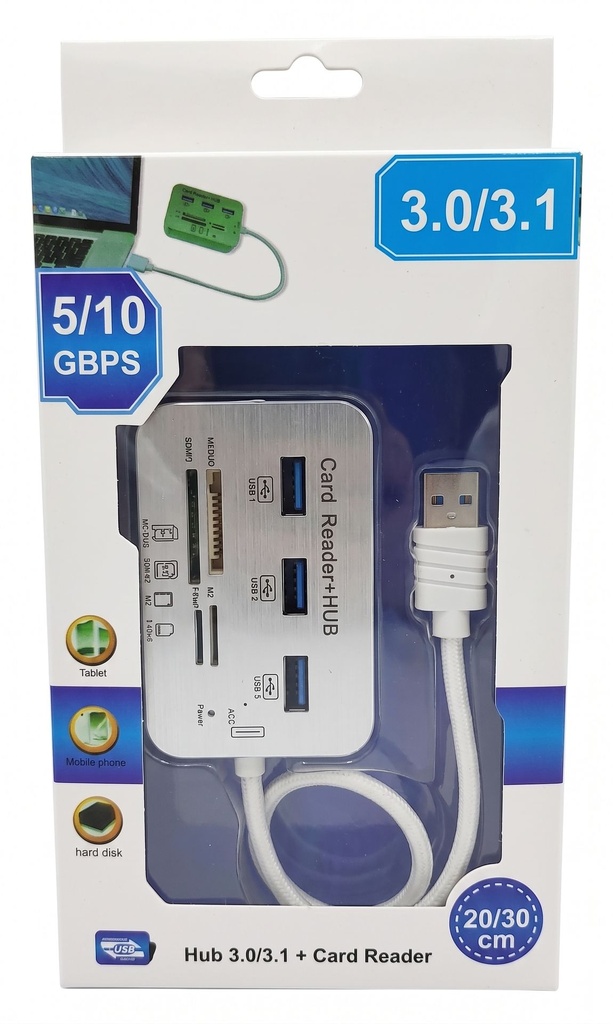 [21489] HUB USB + CARD READER VAN PERSIE