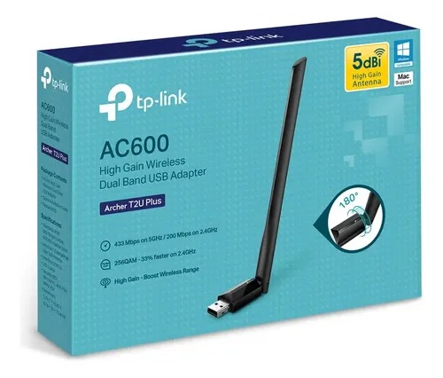 [21469] ADAPTADOR WIFI DUAL AC600 ARCHER T2U PLUS