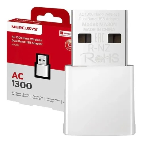 [21559] USB WIFI ANTENA AC1300 MA30N MERCUCYS