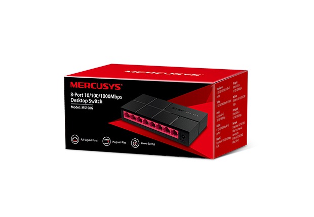 [21501] SWITCH GIGABIT 8P MS108G MERCUCYS