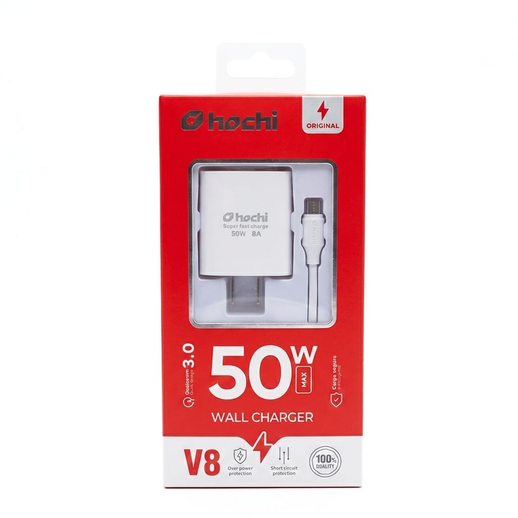[20535] CARGADOR CARGA RAPIDA V8 8.1A 50W HOCHI