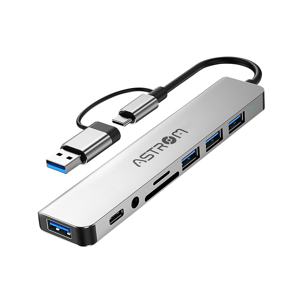 [21459] HUB USB 3.0 8 EN 1 AST MH2381 ASTROM
