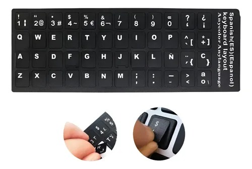 [21356] STICKER LETRAS PARA TECLADO ESPAÑOL