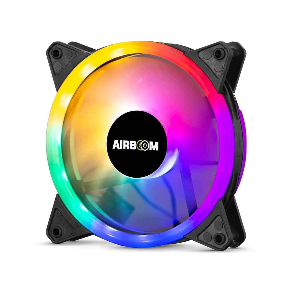 AUREOLA AB111 DOUBLE HALO RAINBOW FAN PARA CASE GAMER AIRBOOM