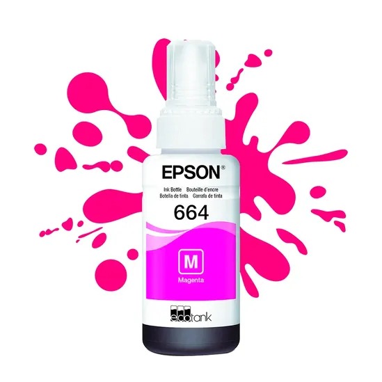 [20592] TINTA T 664 320 ROSADO EPSON