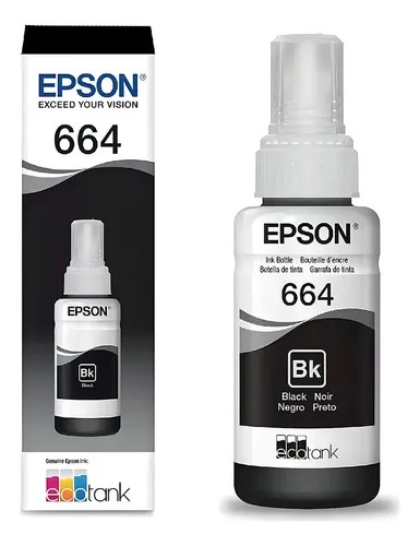 [20745] TINTA T 664 120 NEGRO EPSON