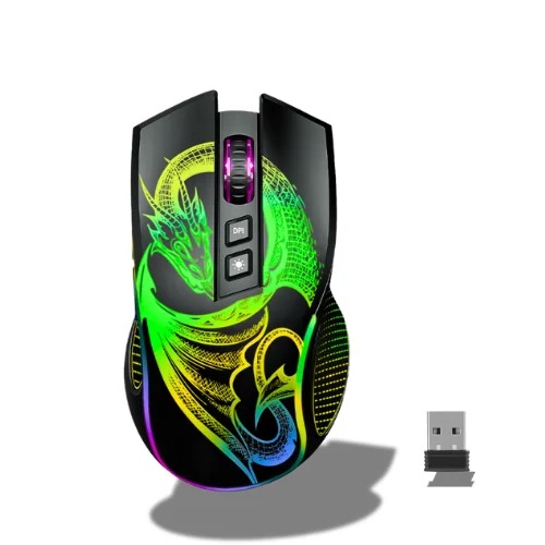 [21341] MOUSE GAMER WIFI/BT MIC GM806-3M DRAGON MICRONICS