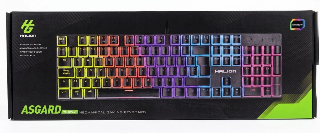 [20670] TECLADO MECANICO HA-KG941 ASGARD HALION
