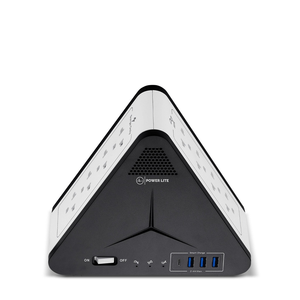 [20704] ESTABILIZADOR AVR PLI1111U 1100VA SIMETRIC 3 USB 8 SALIDAS POWER LITE