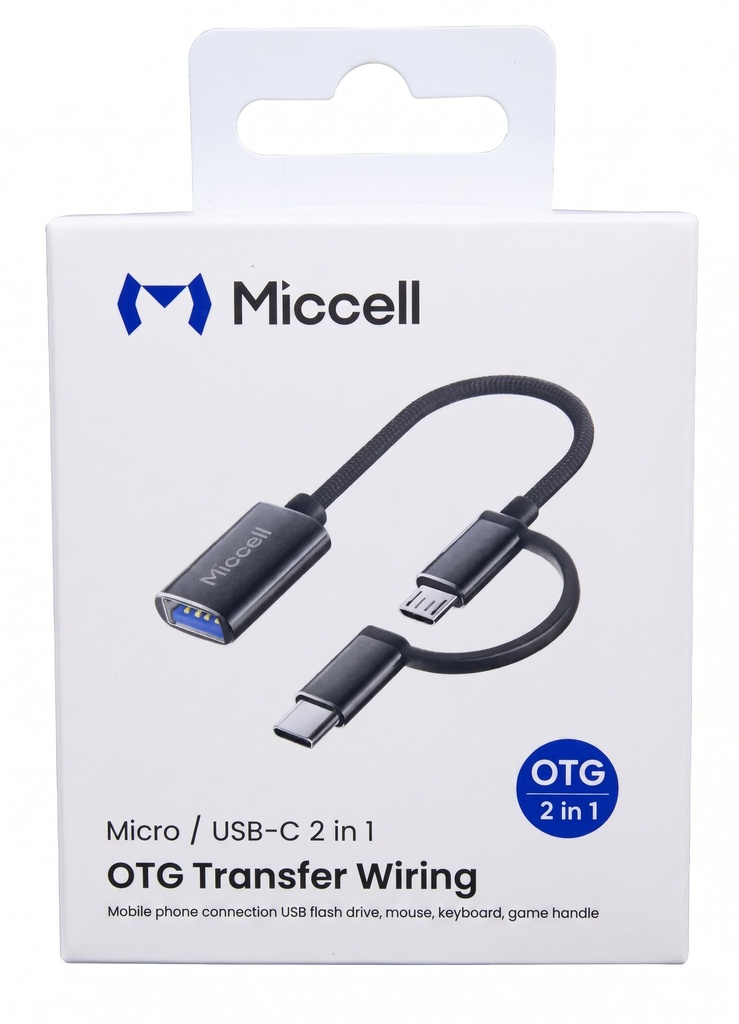 OTG 2 EN 1 TIPO C V8 VQ-OTG02 MICCELL