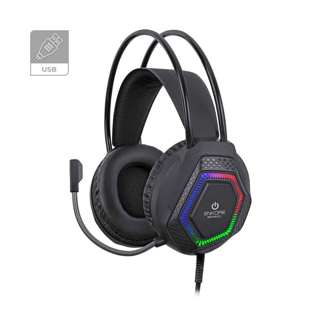 AUDIFONO USB 5.1 BRAIN EKHG1009U ENKORE
