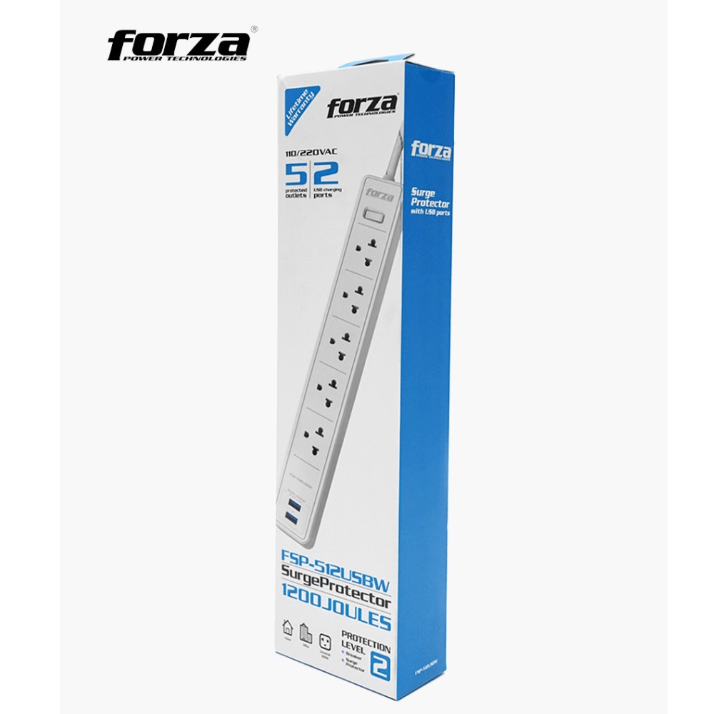 [20748] SUPRESOR DE PICO FSP-512USBW FORZA
