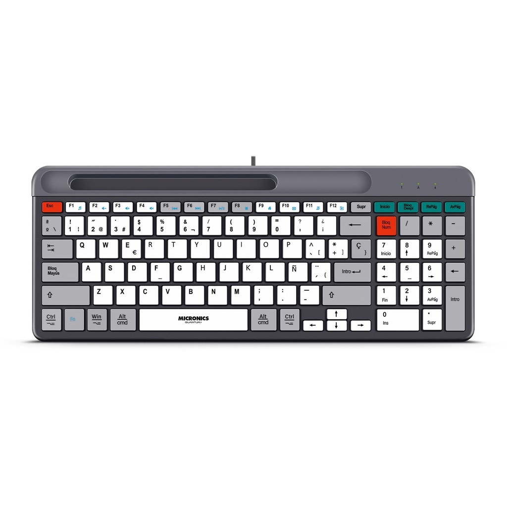 TECLADO USB QUANTUM 3 MIC K600+ MICRONICS