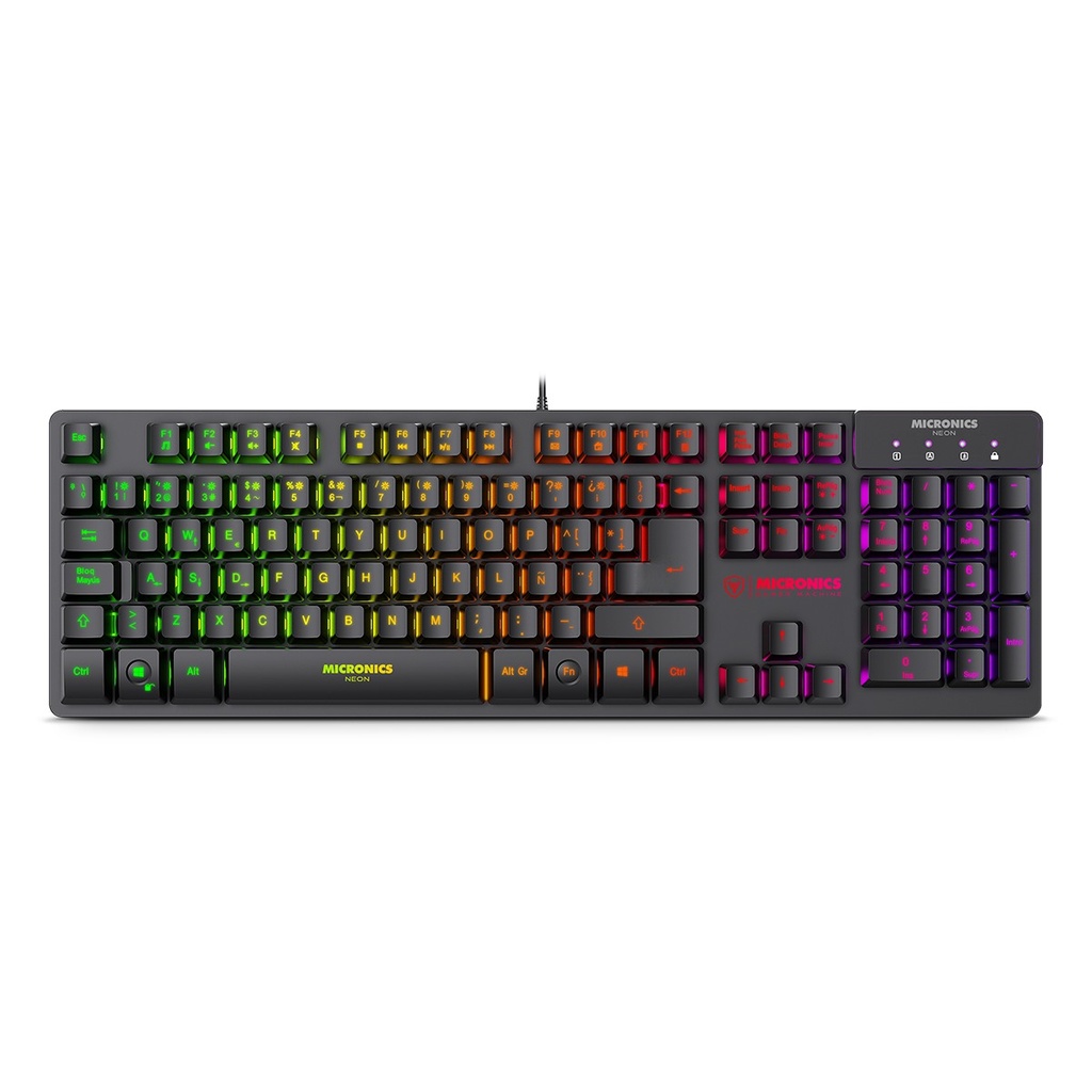 TECLADO G NEON MIC K709 MICRONICS