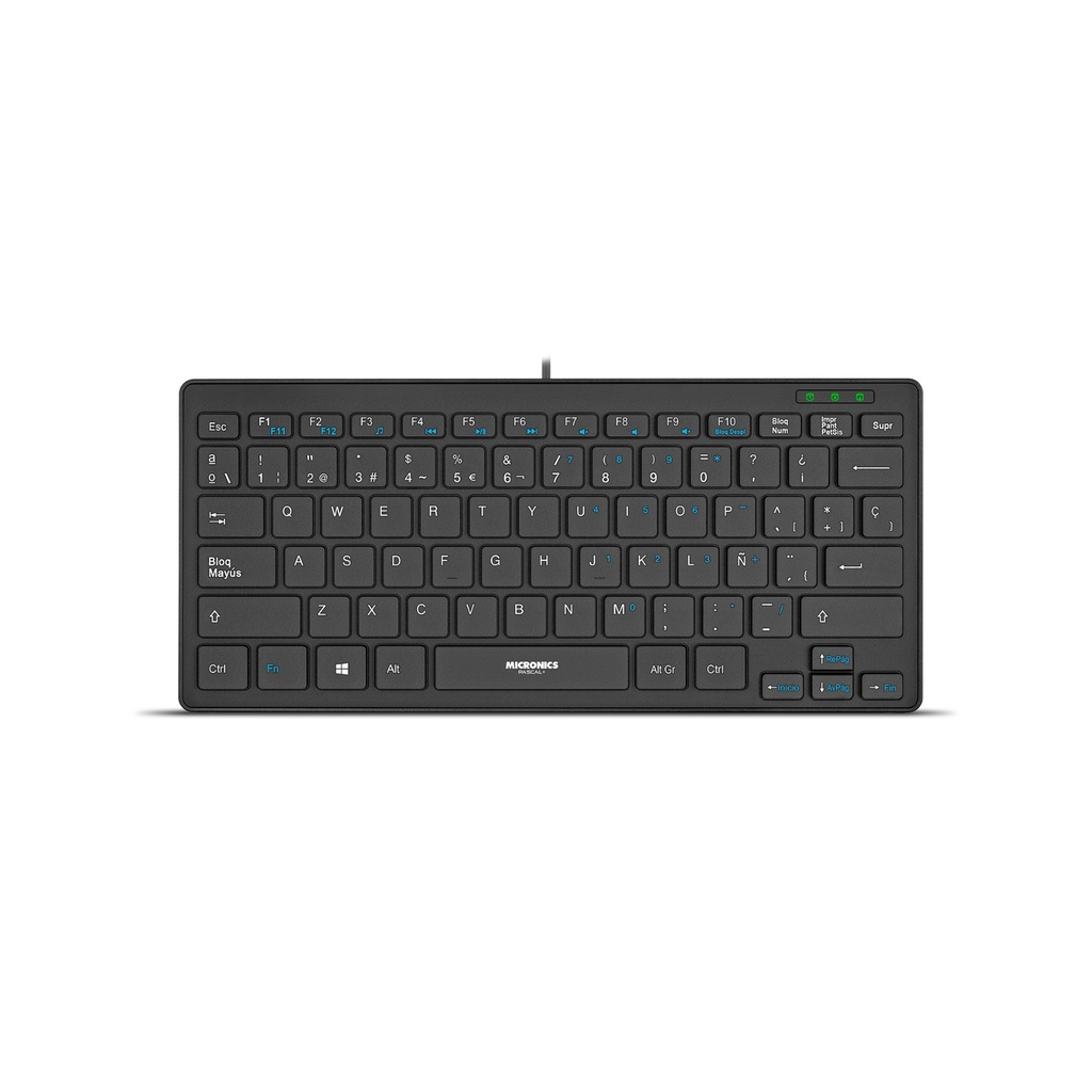 TECLADO MULTIMEDIA PASCAL+ SLIM K500 MICRONICS