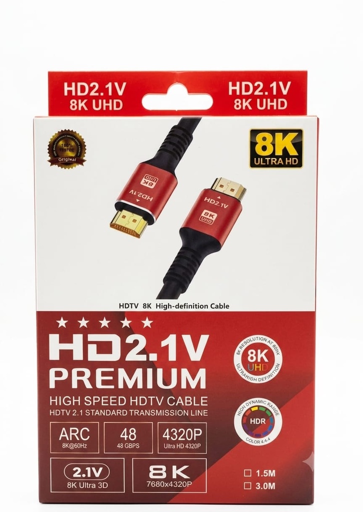 [21528] CABLE HDMI V2.1 8K 1.5M PITER