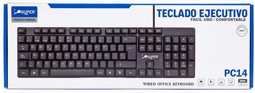 [21511] TECLADO USB PC14 SUPER GOOD