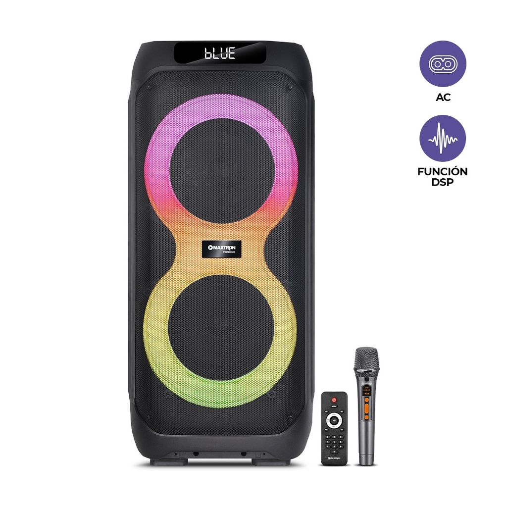 [21077] PARLANTE BT PORTATIL MX807 FURORE 8" MAXTRON