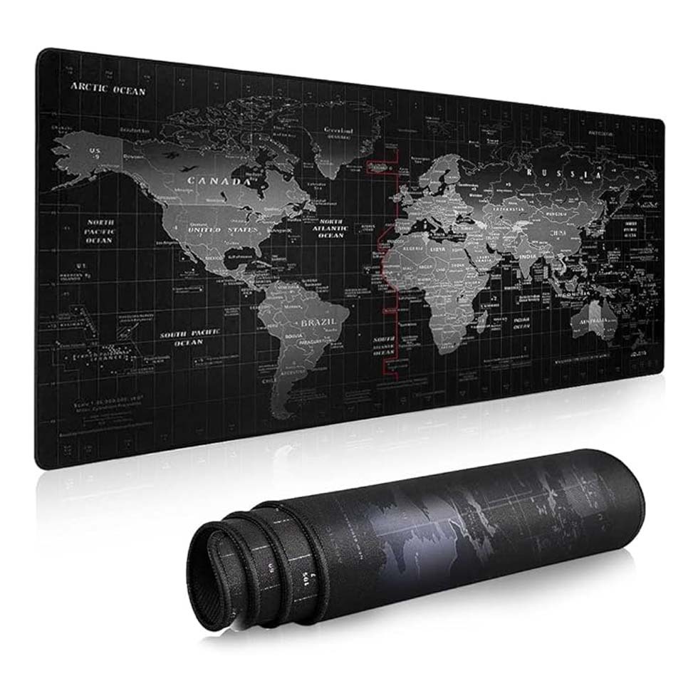 [20689] PAD MOUSE 80 X 30 MAPA MUNDI
