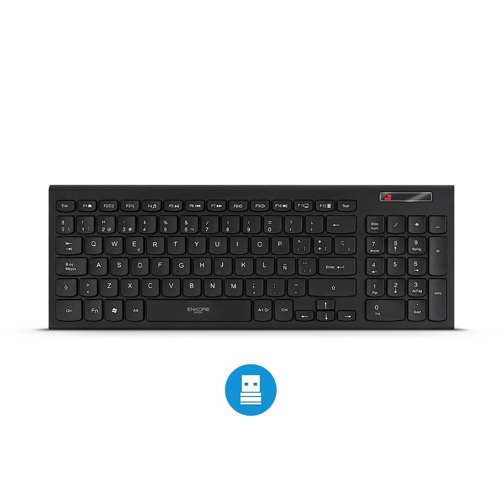 [21015] TECLADO MULTIMEDIA EXCEL WIFI ENK701WL ENKORE