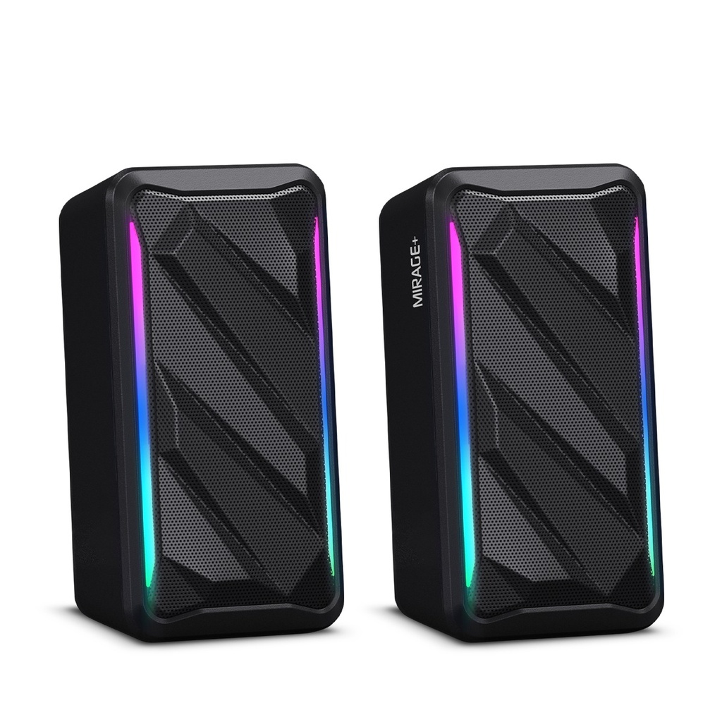 [213401] PARLANTE 2.0 MIRAGE MIC S311U LUCES RGB MICRONICS
