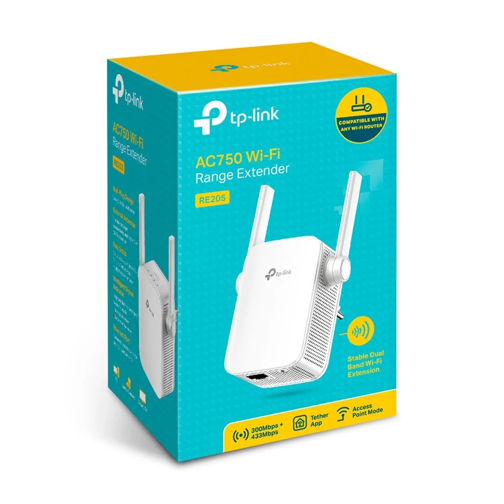 [21076] REPETIDOR WIFI-5 DUAL BAND AC750 RE205 TP-LINK