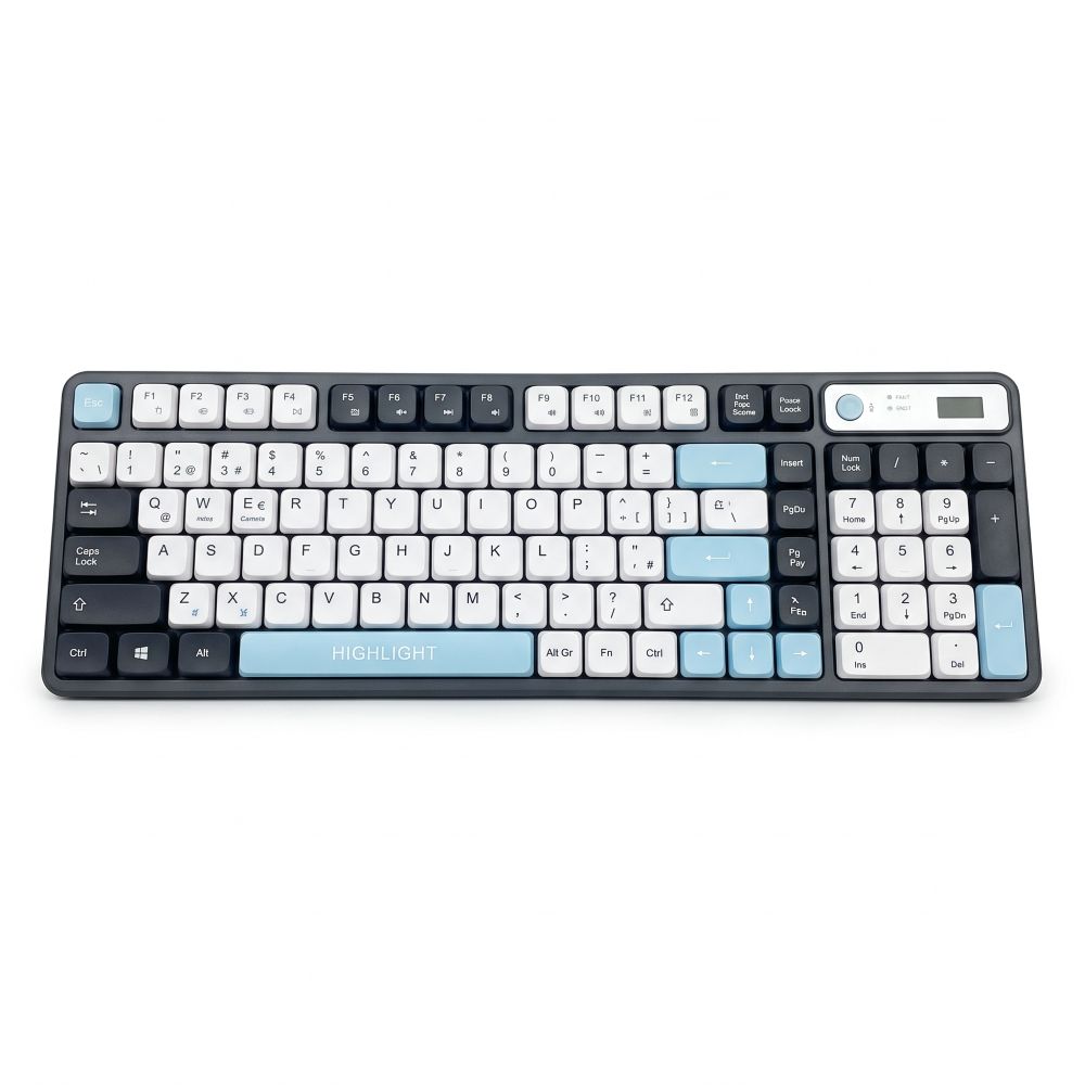 TECLADO INALAMBRICO RECARGABLE  DUAL 2.4G + BT HA-K819 HALION