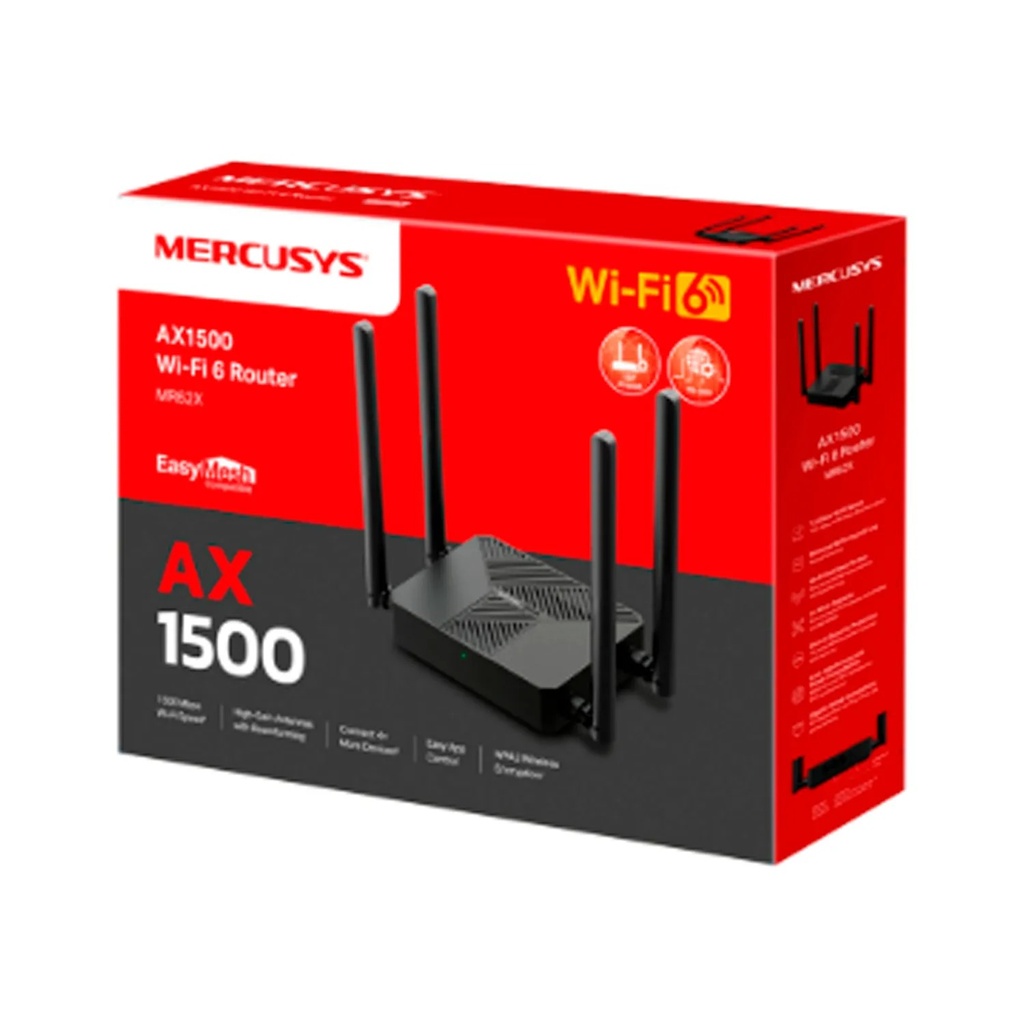 ROUTER DUAL WIFI 6 MR60X AX1500 MERCUSYS