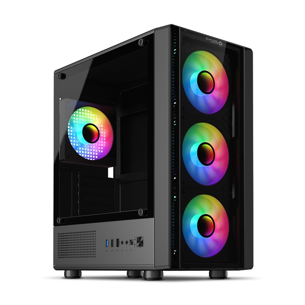 GABINETE KOSMOS ENC 300 4FAN ARGB ENKORE