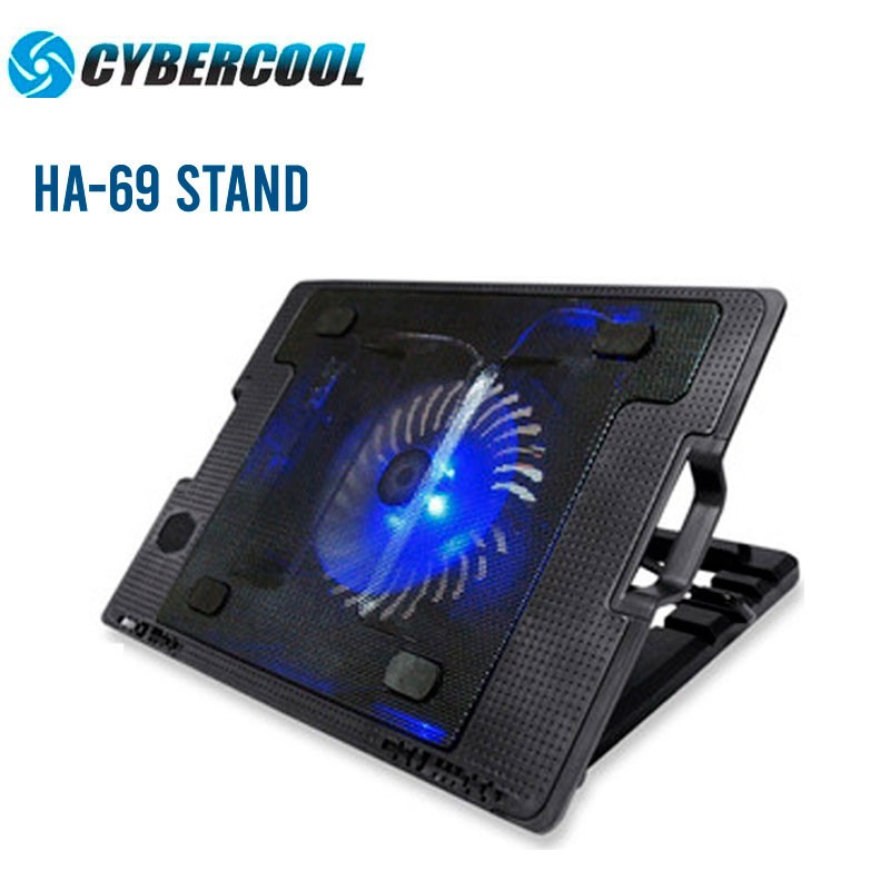 COOLER DE LAPTOP 1 VENTILADOR  HA-69 CYBERCOOL