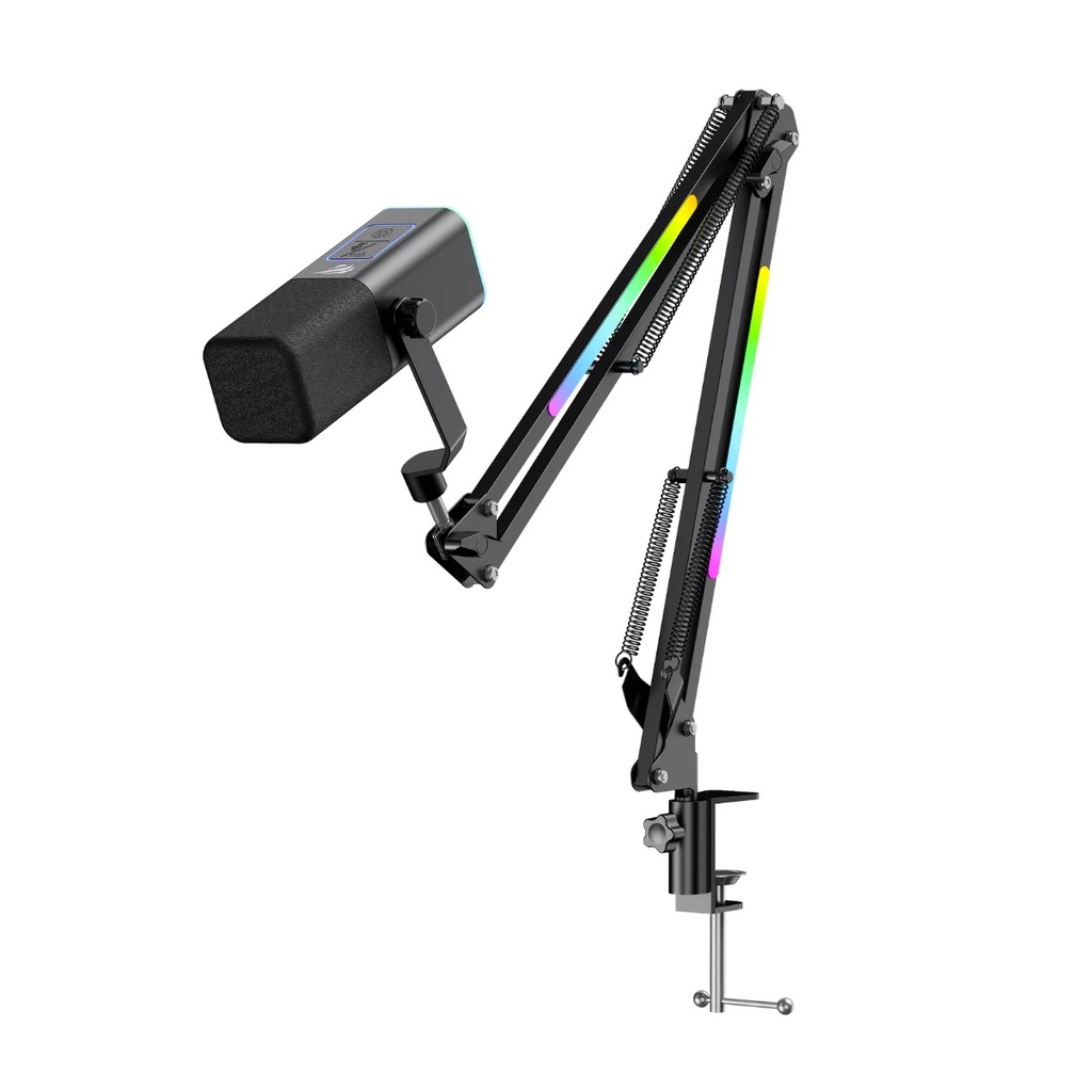 [000051] MICROFONO DE GRABACION GK71 PRO CON BRAZO HAVIT