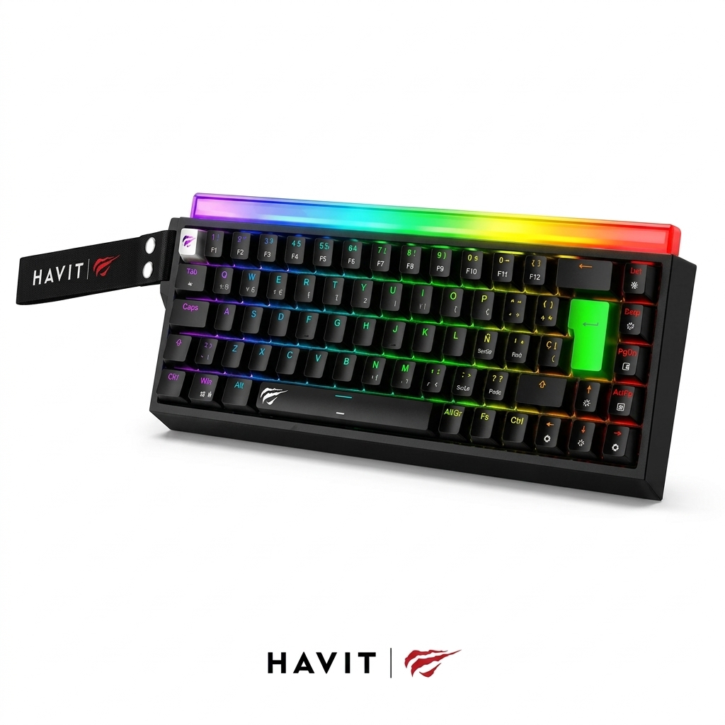 [000052] TECLADO GAMER RGB  MAGNETICO KB921L PRO PROGRAMABLE HAVIT