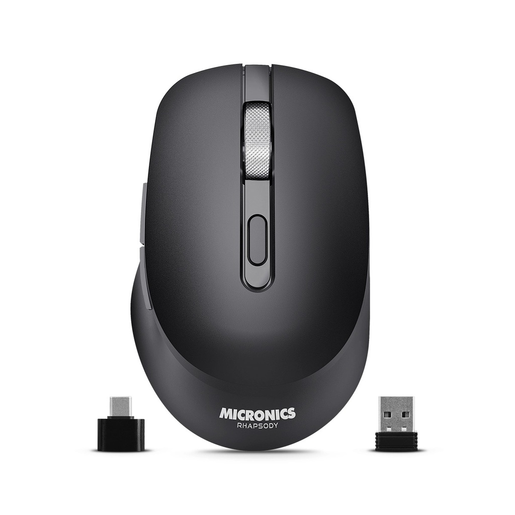 MOUSE BT/WIFI/RECARGABLE RHAPSODY - MIC M704-3M MICRONICS