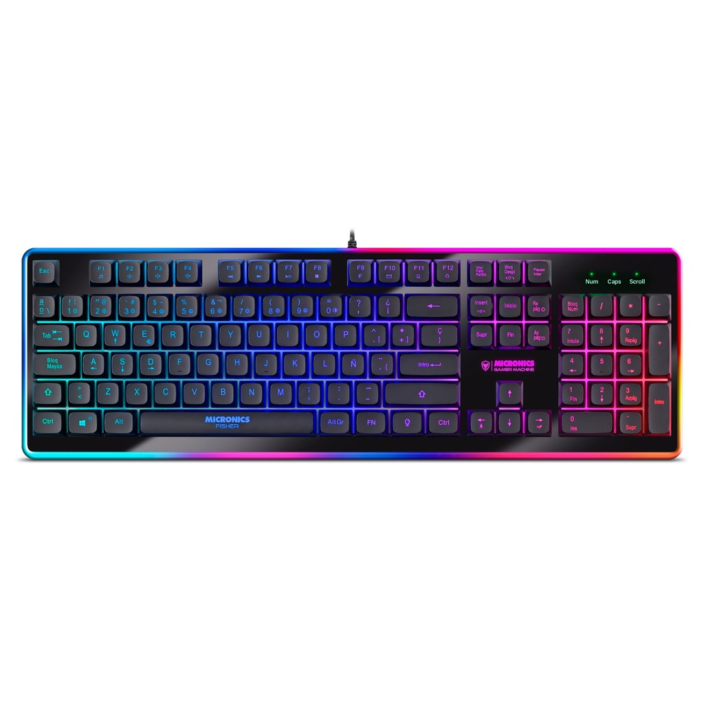 [000084] TECLADO GAMER USB FISHER - MIC K801R MICRONICS