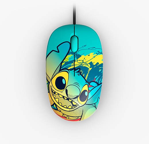 MOUSE USB DISNEY STICH BLUE 1200 DPI XTM-D406ST  XTECH